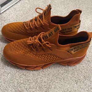 Men's Orange Athletic Sneakers